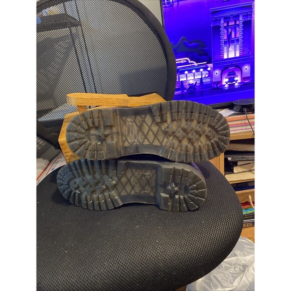 Skechers Mens Size 11 Y2K Shoes Chunky Sole Oxfords Leather‎ Lace Up Black Heavy - Picture 11 of 11